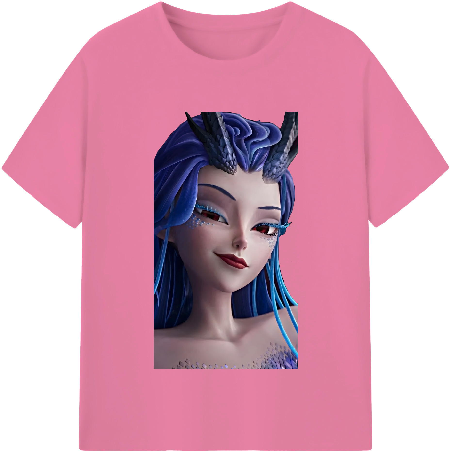 （画像用） Ne Zha 2 ナタ 魔童の大暴れ 綿100％半袖Tシャツ（フロントプリント）